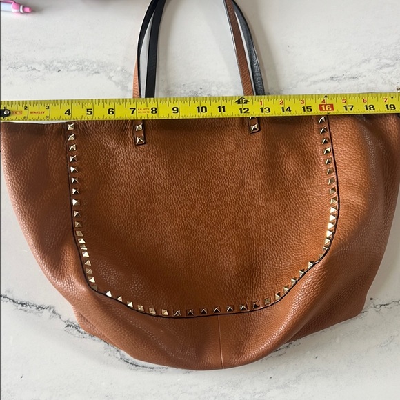 Valentino reversable Black/camel Studded Women's Bag AUTHENTIC - Picture 12 of 12